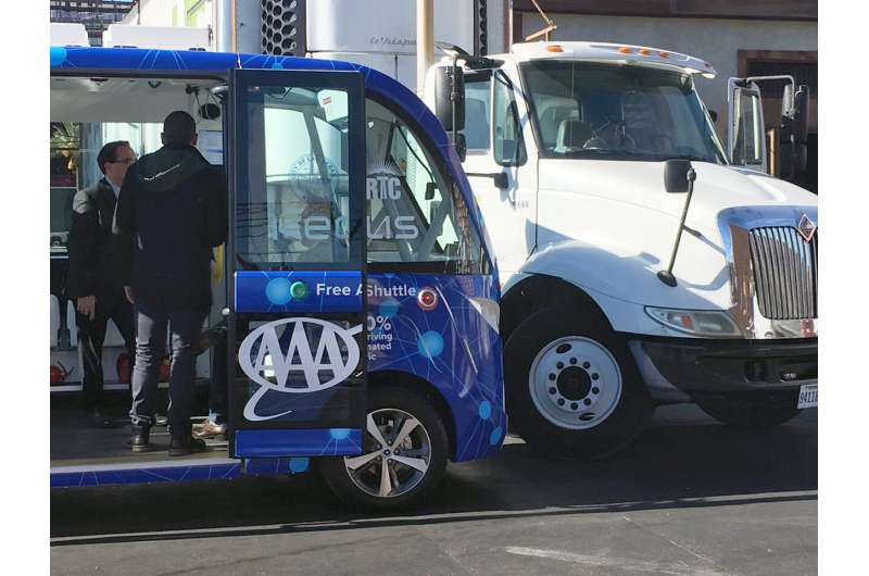 Feds: Truck driver likely caused self-driving shuttle crash