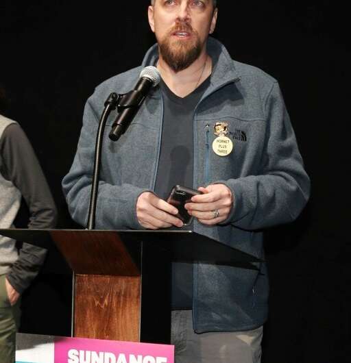 Filmmaker Todd Douglas Miller—seen here presenting &quot;Apollo 11&quot; at its Sundance premiere in January 2019—called the mis