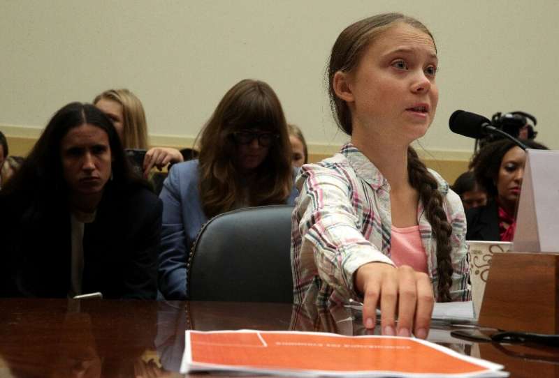 Founder of Fridays For Future Greta Thunberg testifies during a House Foreign Affairs Committee Europe, Eurasia, Energy and the 