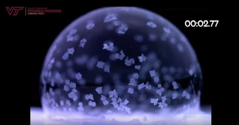 Freezing bubbles viral video inspired research published