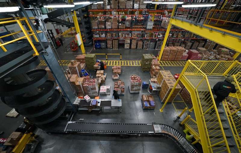 FreshDirect's depot, in New York City's Bronx borough, is mostly automated