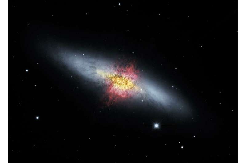Galactic wind provides clues to evolution of galaxies