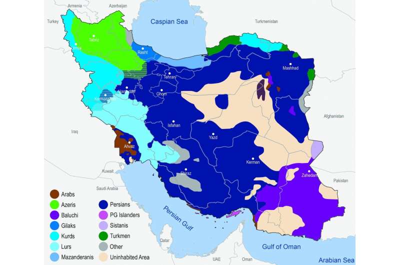 Genome study shows that iran's population is more heterogeneous than previously believed