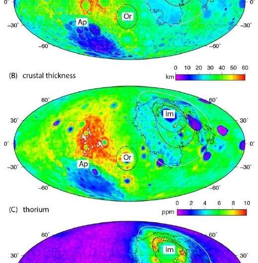 Giant impact caused difference between Moon’s hemispheres