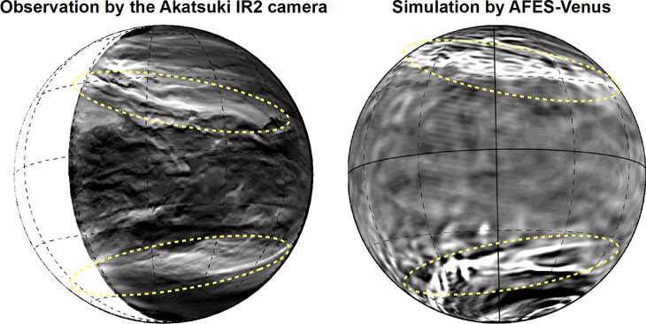 Giant pattern discovered in the clouds of planet Venus