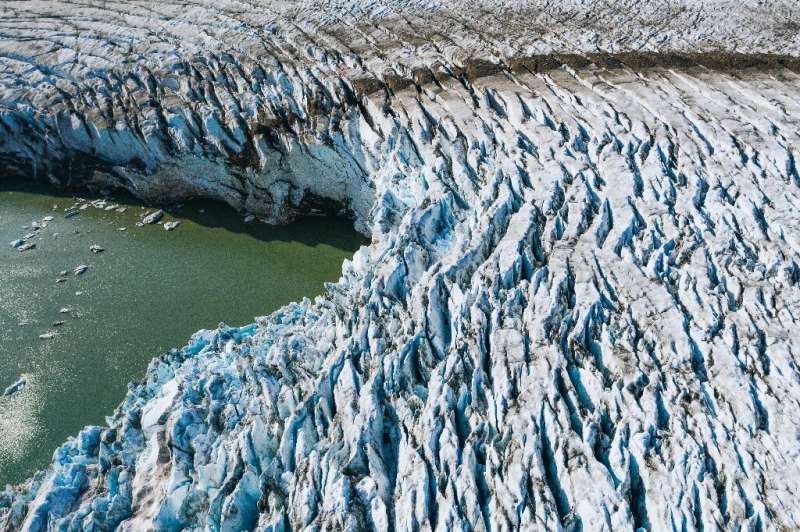 Glaciers are melting from global warming