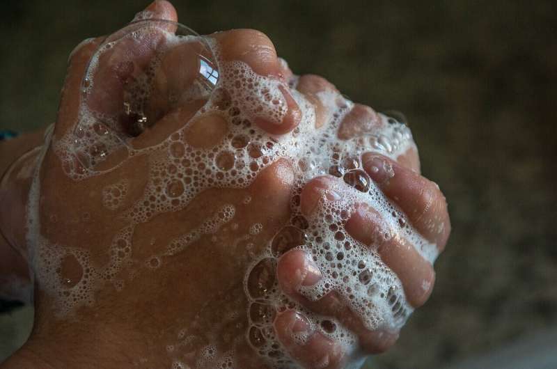 lavagem das mãos