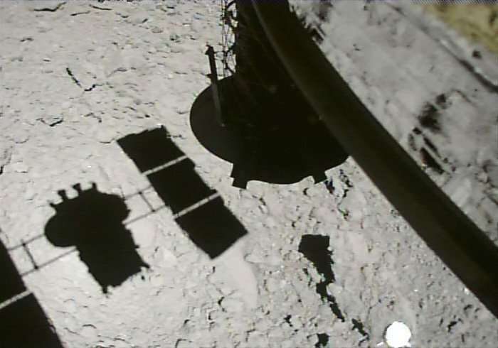 Hayabusa2 drops target marker at asteroid Ryugu