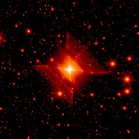 **Highly collimated jet spotted from the Red Square Nebula
