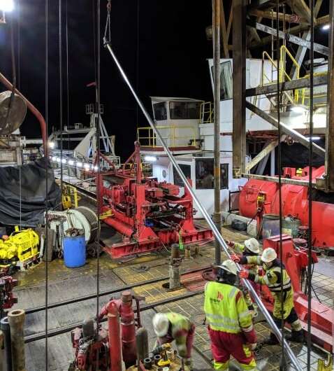 How a drilling ship pulls cores from 2.5 miles below the sea