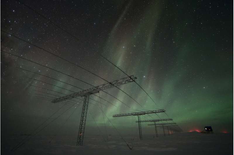 Image: Antennas and auroras