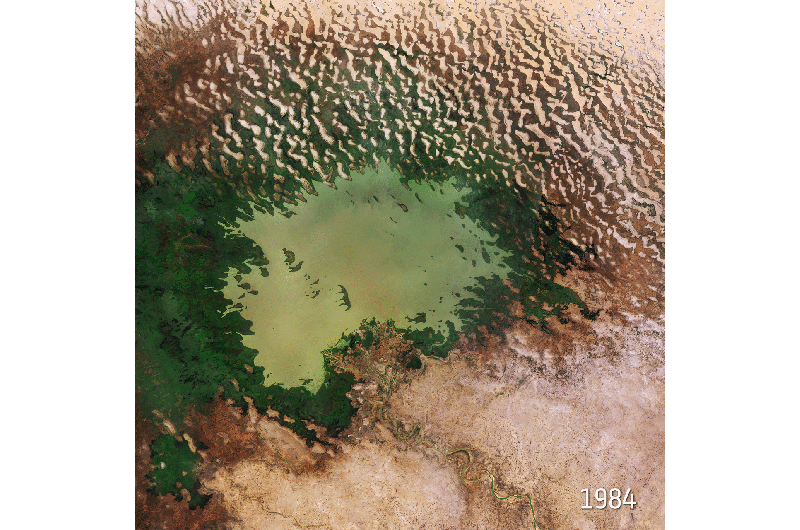 Image: Lake Chad’s shrinking waters