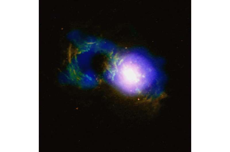 Image: Storm in the Teacup quasar