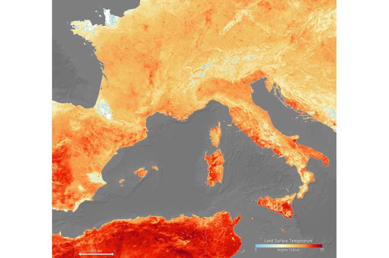 Image: The heat is on across Europe