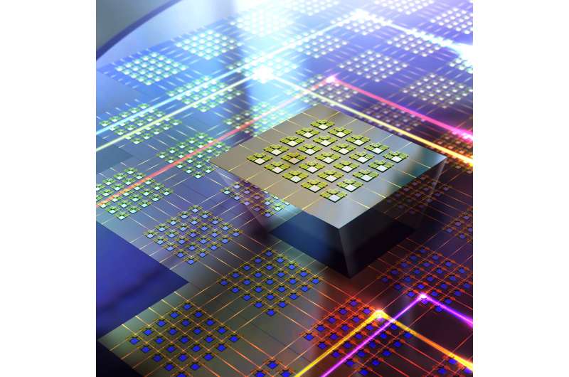 Largest, fastest array of microscopic 'traffic cops' for optical communications