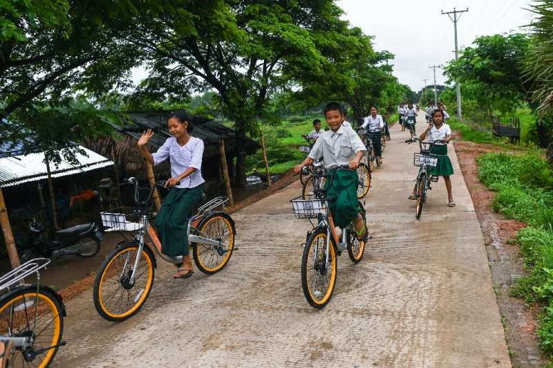 Lesswalk hopes the bikes will help keep more kids in school for longer, giving them an education so they can escape from poverty