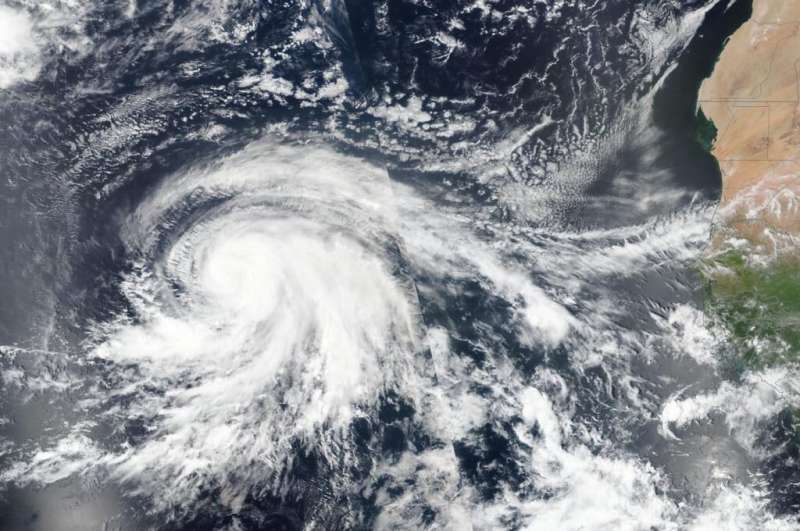 Lorenzo now a more organized and powerful hurricane on NASA satellite imagery
