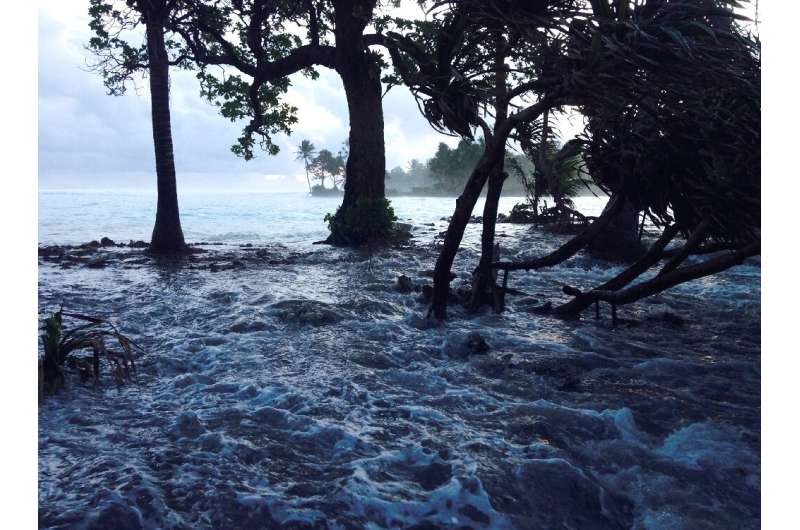 Low-lying Pacific island nations such as the Marshall Islands are threatened by rising seas and storms that have become more pow