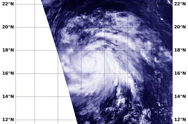 Major Hurricane Juliette's emerging eye spotted in NASA satellite imagery