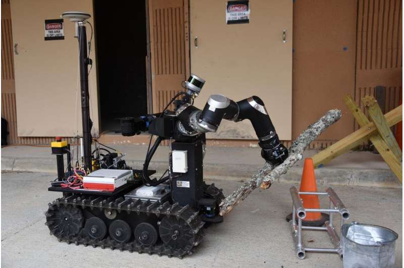 Military drills for robots