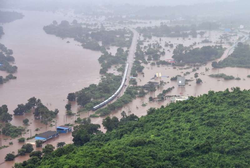 Monsoon floods in India have cut off roads and highways, and damaged infrastructure
