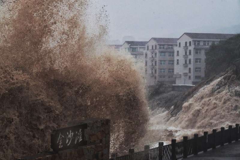 More than a million people were evacuated from their homes in east China ahead of the storm