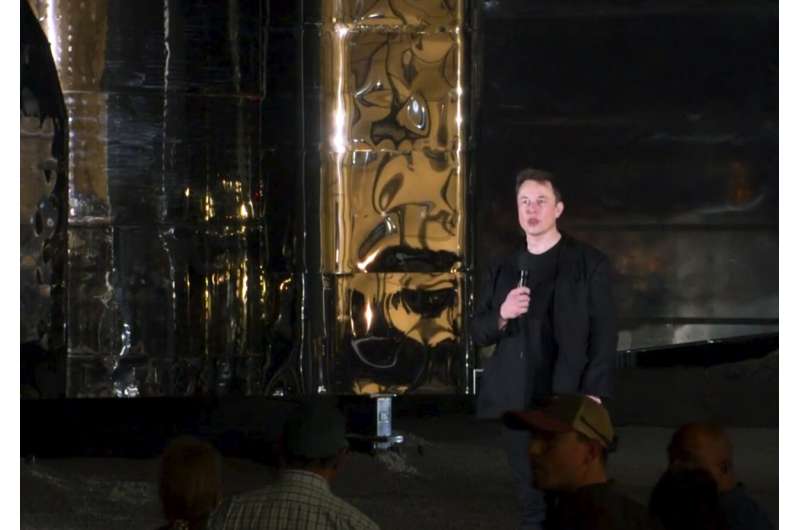 Musk unveils SpaceX rocket designed to get to Mars and back
