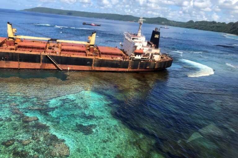 MV Solomon Trader ran aground on February 5 while loading bauxite at remote Rennell Island, some 240 kilometres (150 miles) sout