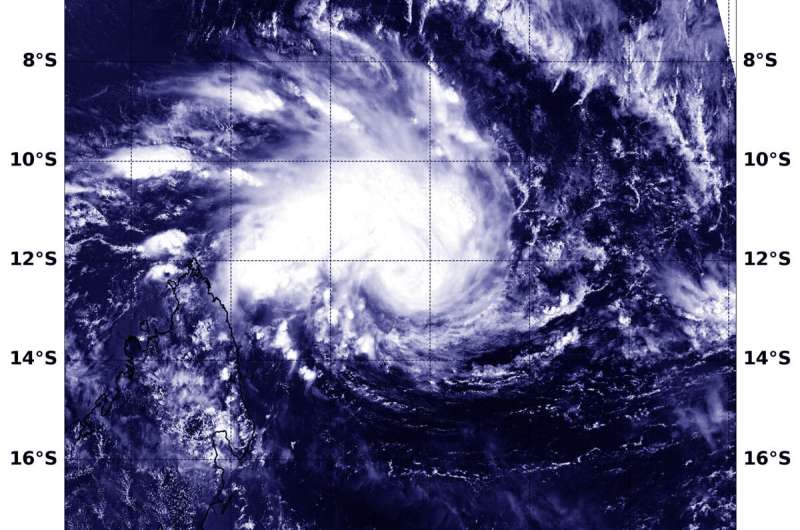NASA catches development of Tropical Cyclone Gelena