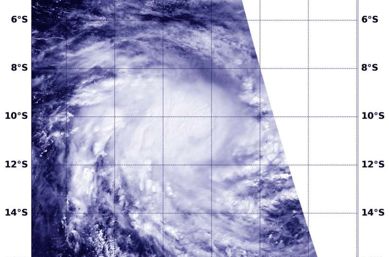 NASA finds a more circular Tropical Cyclone Lorna