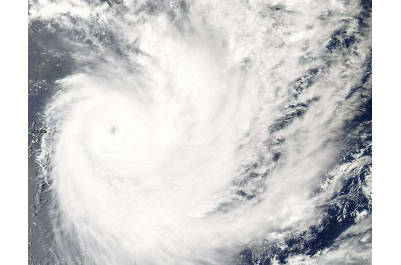 NASA finds a pinhole eye in Tropical Cyclone Funani