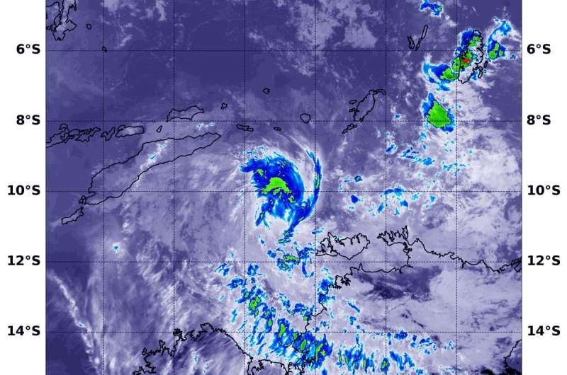 NASA Northern quadrant strength in Tropical Cyclone Lili
