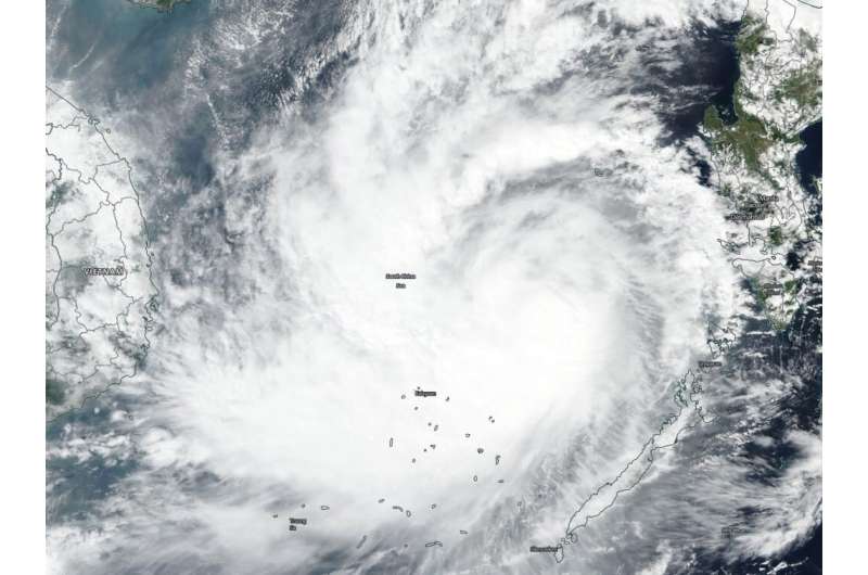NASA sees Nakri strengthen into a Typhoon