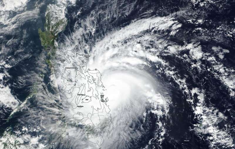 NASA sees Typhoon Phanfone landfall in the Philippines