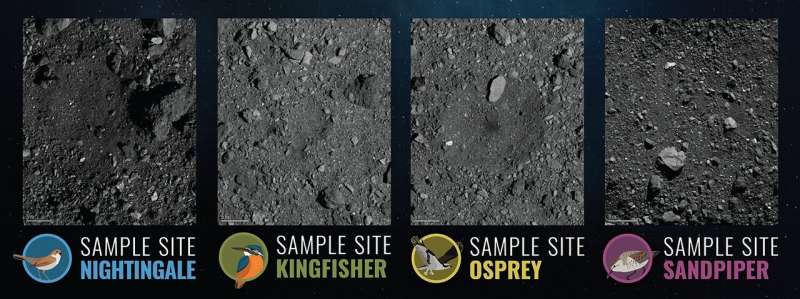 NASA's OSIRIS-REx in the midst of site selection