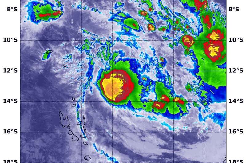 NASA spots first tropical cyclone of Southern Pacific season