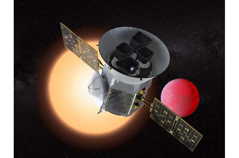 NASA's Transiting Exoplanet Survey Satellite (TESS)—the successor to the Kepler space telescope, seen in this artist's rendering