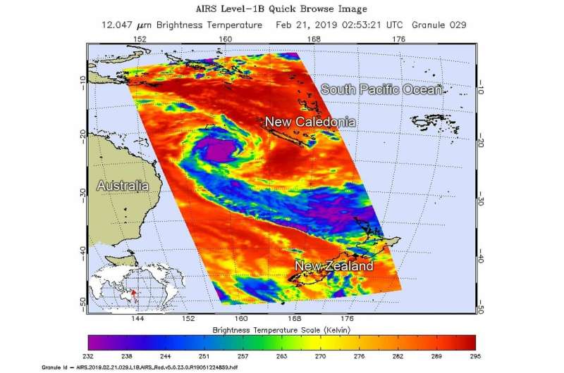 NASA takes an infrared analysis of Tropical Cyclone Oma