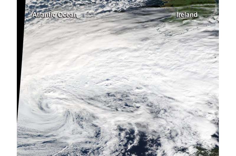 NASA tracking Eastern Atlantic's late season Tropical Storm Pablo
