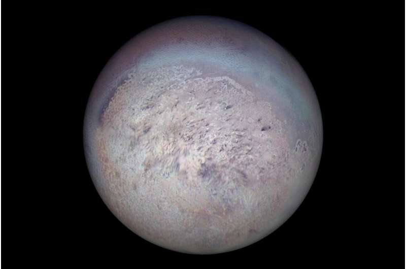 Neptune's moon Triton fosters rare icy union