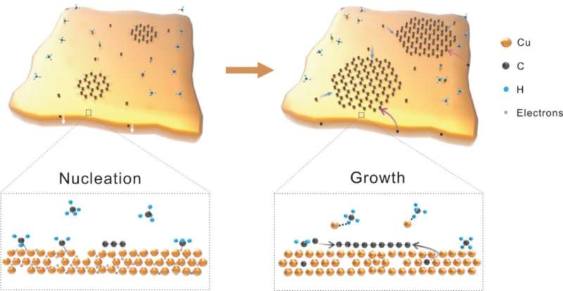 New record on the growth of graphene single crystals