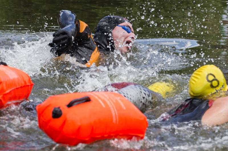 Olympic gold medallist and cancer survivor Maarten van der Weijden is swimming the daunting route of the Netherlands' most famed