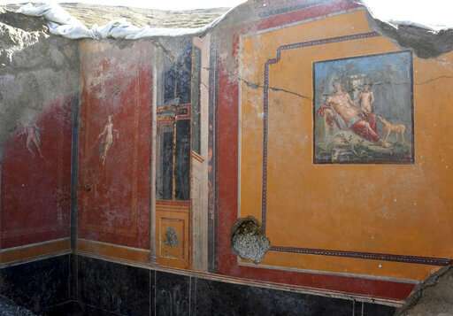 Pompeii dig uncovers Narcissus fresco in ancient atrium