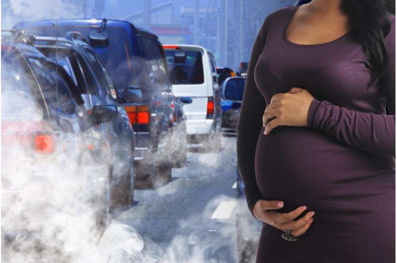 Pregnancy hypertension risk increased by traffic-related air pollution