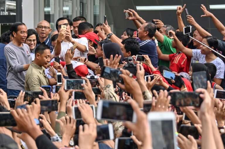 President Joko Widodo was among those on hand to unveil the new metro line