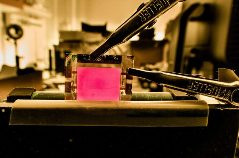 Record efficiency for perovskite-based light-emitting diodes