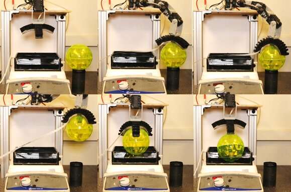Robot arm tastes with engineered bacteria