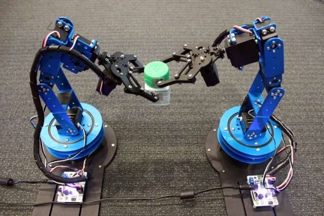 Robots track moving objects using RFID tags to home in on targets