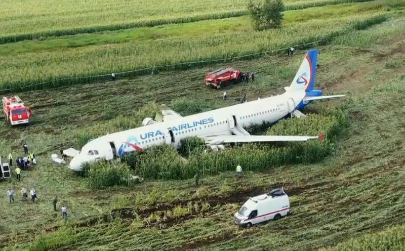 Russian pilot safely lands jetliner disabled by bird strike