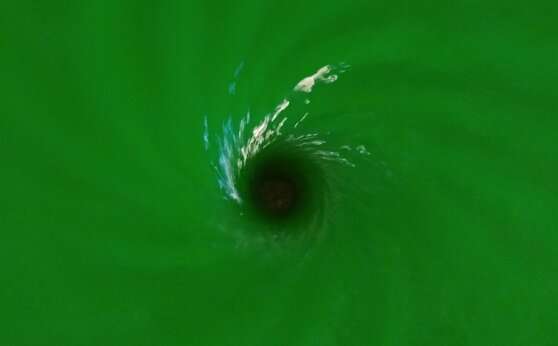Scientists simulate a black hole in a water tank